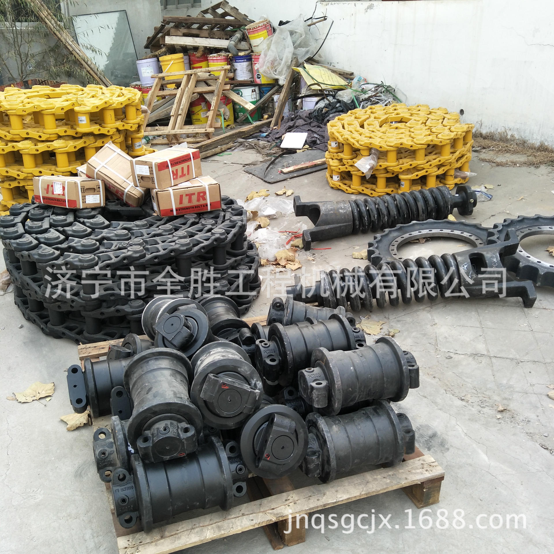 CAT336D挖掘机支重轮 链条 履带板 旋挖钻机四轮一带 驾驶室护网