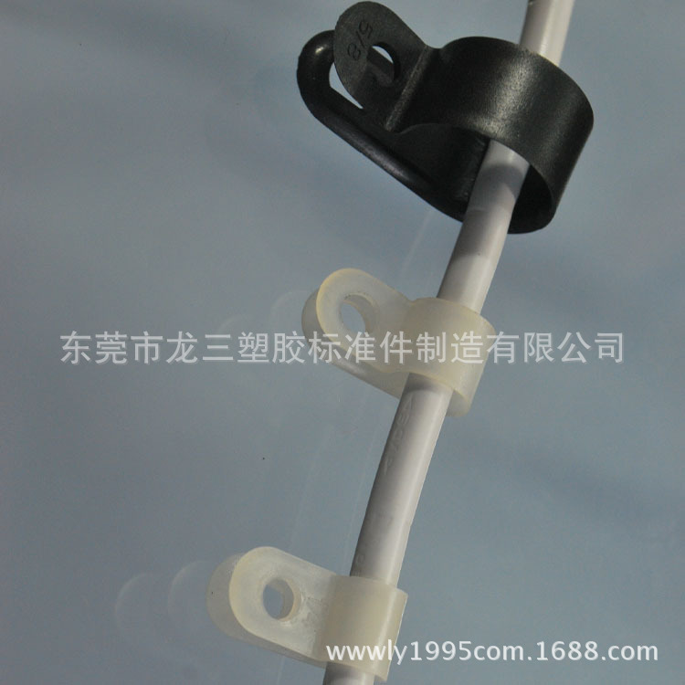 R型5/8线夹配线固定钮UC-4东莞龙三塑胶标准零配件厂批发