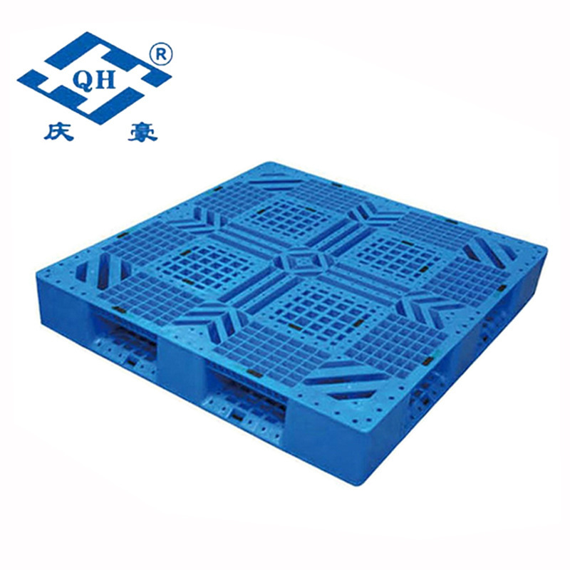 长期供应耐用塑料卡板QH-1212B3田字型网格塑料卡板仓储塑料卡板
