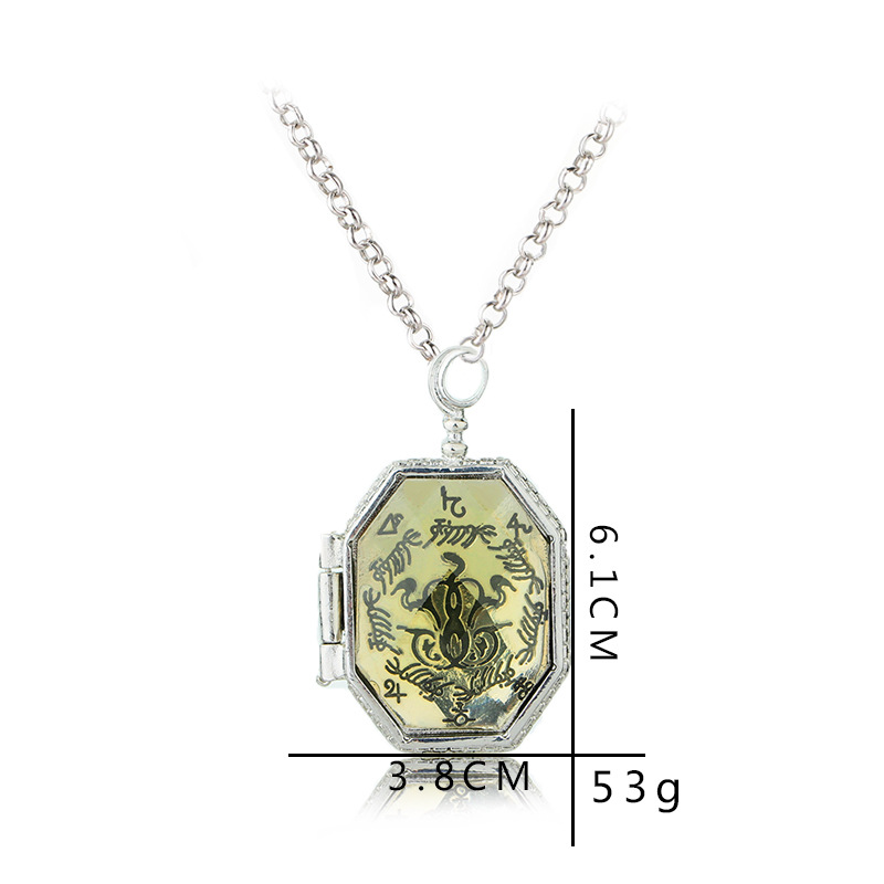 Fashion Horcrux Alloy Inlaid Gemstone Artificial Gemstones Unisex Necklace display picture 1