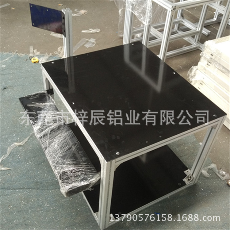 框架机架厂家专业生产工业铝型材机架 设备机架 加工定做黑色架子