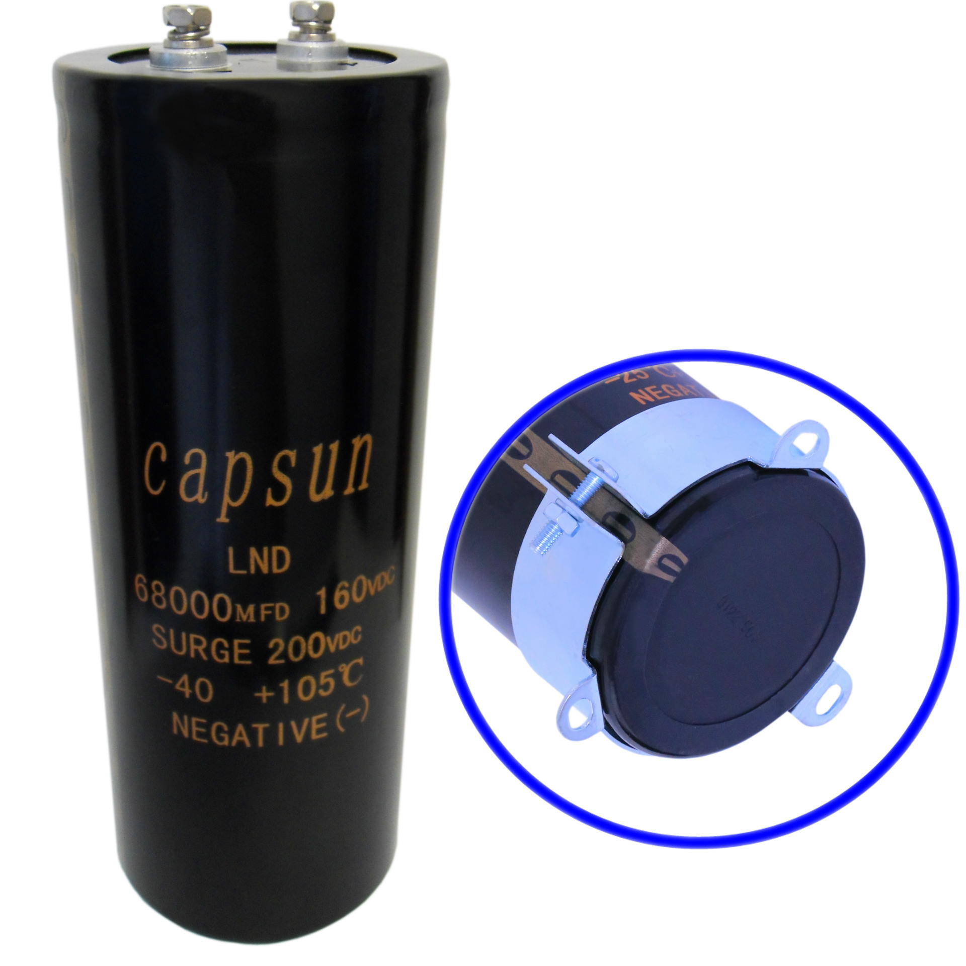 电解电容器 160V68000uf 超大容量螺丝型铝电解电容器 CAPSUN原装