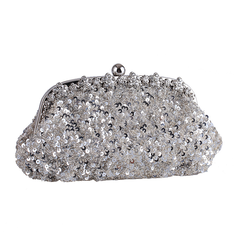 Nouveau Incrusté De Diamants Paillettes Sac À Main Magnifique Grand Rouge De Mariée Sac Cadeau Sac Vintage Sac 6528 Rouge De Fête display picture 22