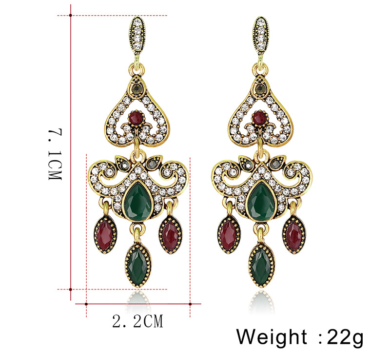 Vente Chaude Produit Cour Rétro Style Long Boucles D'oreilles Noble Élégant Gland D'origine Boucles D'oreilles En Stock display picture 1