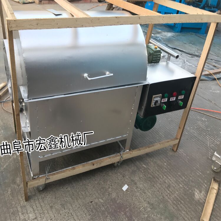 淮安各种规格炒货机 电加热不锈钢滚筒炒锅