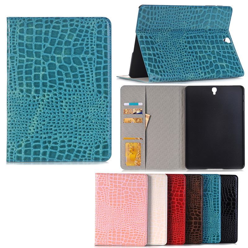 Applicable to Samsung Galaxy Tab S3 9.7 protective case ultra-thin T820 card-inserting leather case T825 protective case