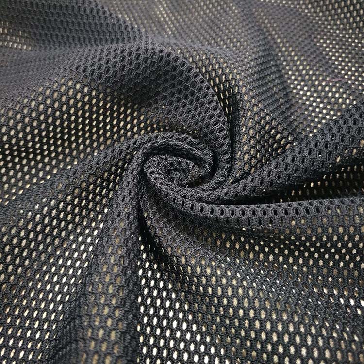 东莞六角网布现货 单色弹力网布批发 时装鞋材箱包面料直销