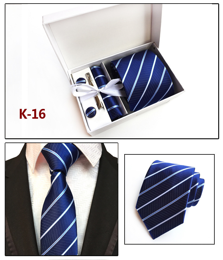 Factory Wholesale Men's Tie Spot Gift Box 6 Pieces Set Team Necktie Business Formal Wear Tie display picture 16
