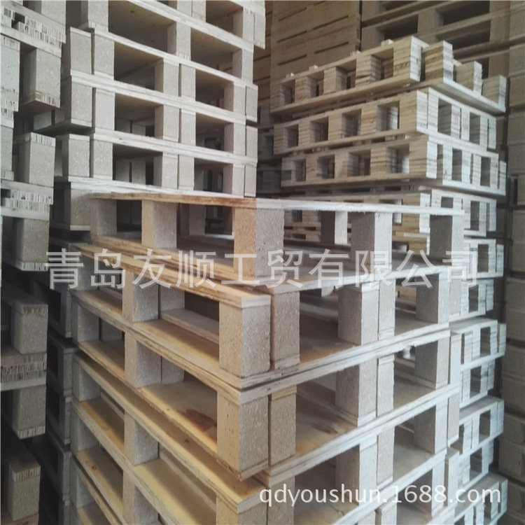 加厚青岛托盘哪家好木托盘木实厂家木制托木架四向进叉