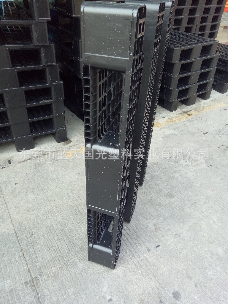 供应黑色防静电川字型栈板 优质防静电塑胶地台板塑料卡板托盘