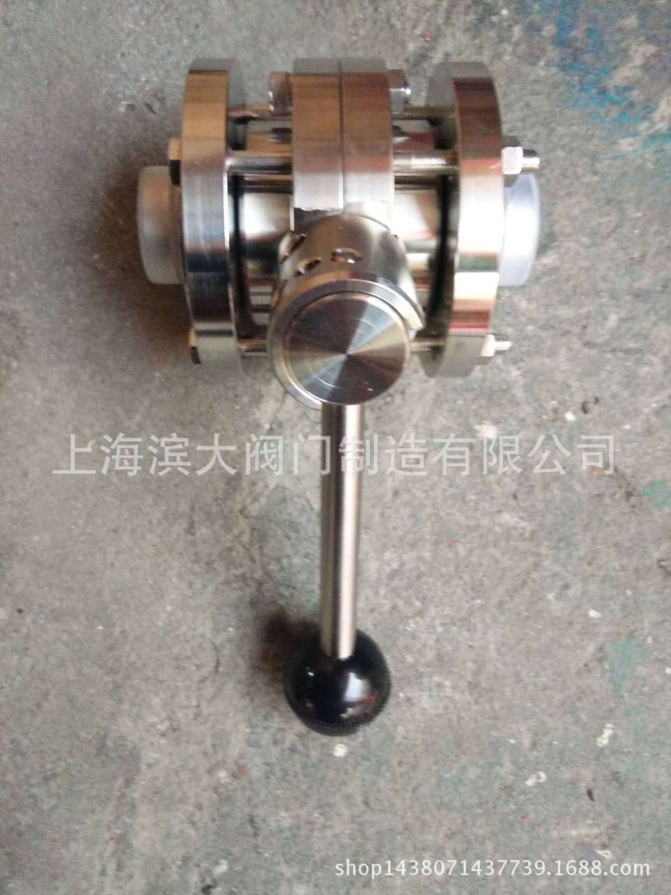 卫生级三片式对焊蝶阀 D61F-10P 不锈钢手动蝶阀 不锈钢气动蝶阀