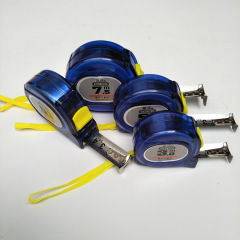 Batch supply blue shell transparent steel tape measure box ruler engineering ruler stainless steel ruler bar Yuanhong Hardware Tools