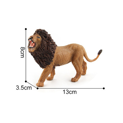 Thương mại nước ngoài công viên động vật rắn mô hình động vật hoang dã mô phỏng đồ chơi trẻ em loạt các tùy chọn Lion gia đình