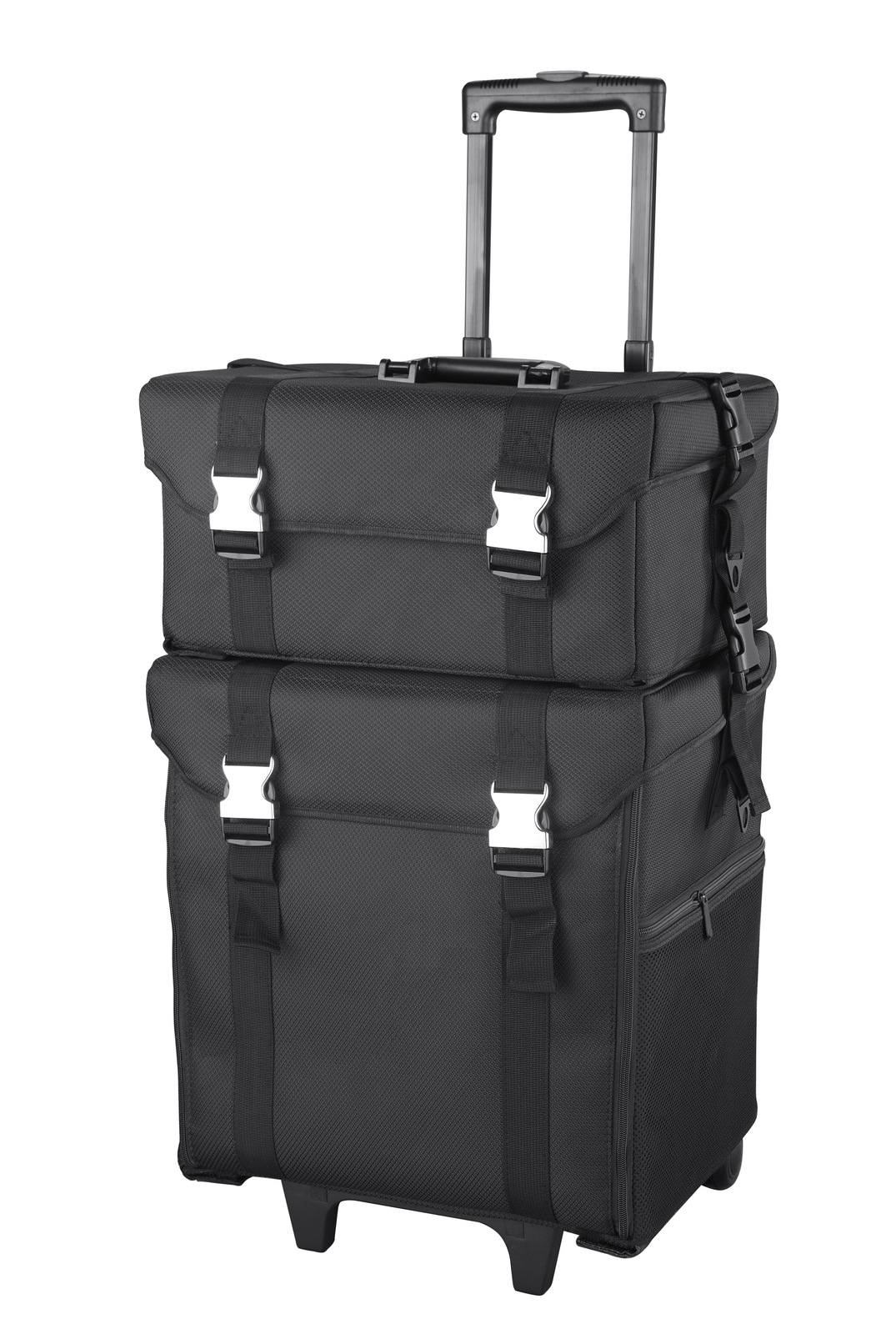 全新大号理发箱纹绣箱多层大容量化妆包专业拉杆带轮化妆箱