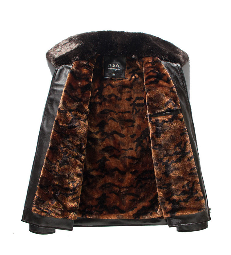 黄色毛黑色皮衣_10