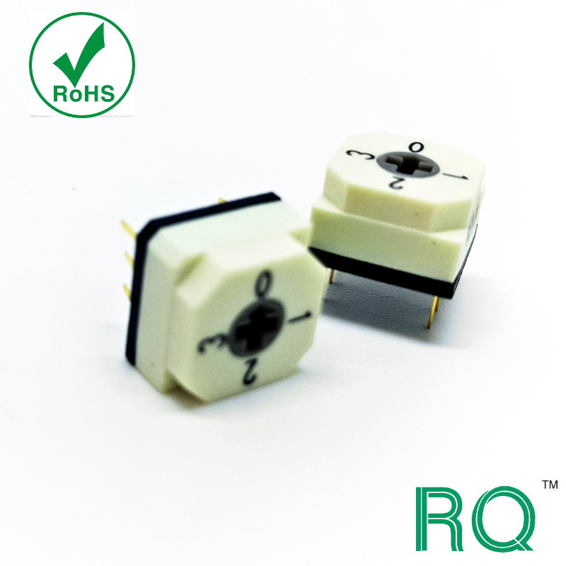 10mm*10mm贴片4档贴片无柄3对3脚照明模块编码开关
