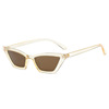 Sunglasses, trend retro glasses solar-powered, plastic hinge, cat's eye