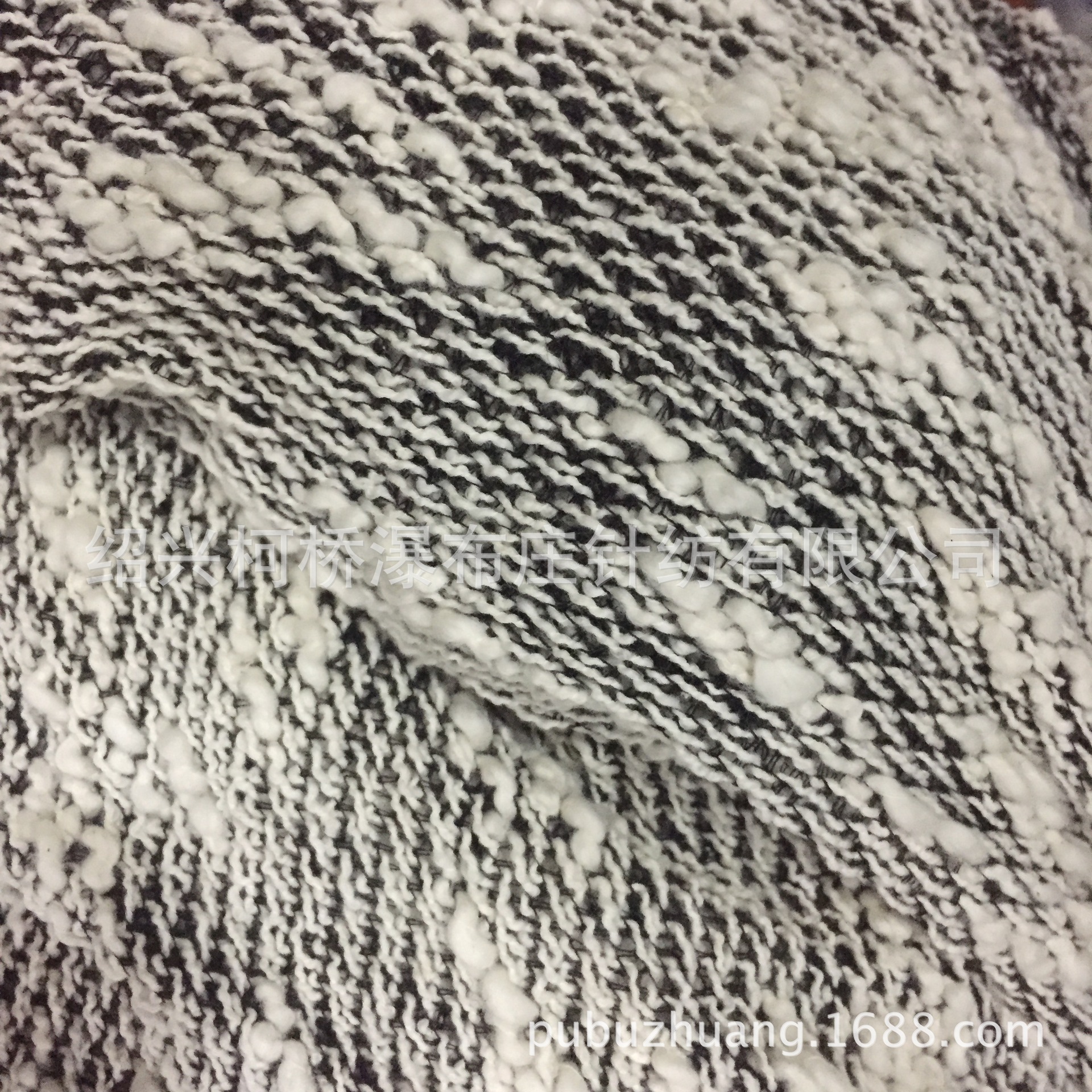 厂家直销针织全涤竹节大肚纱毛圈布 时装面料