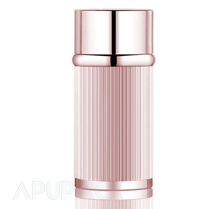 30ml2021新式凸肩UV电镀盖双层亚克力隔离CC防晒瓶 粉蓝紫绿银色