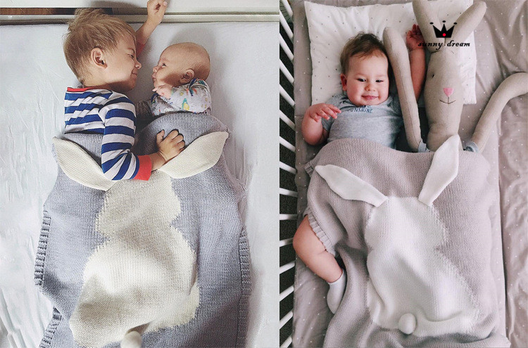 兔子毛线空调毯 (29)