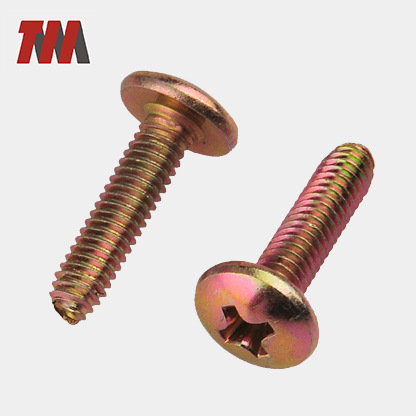 缩咀螺丝 盘头缩咀螺丝 M5*25十字圆头缩咀螺丝 镀锌盘头缩咀螺丝