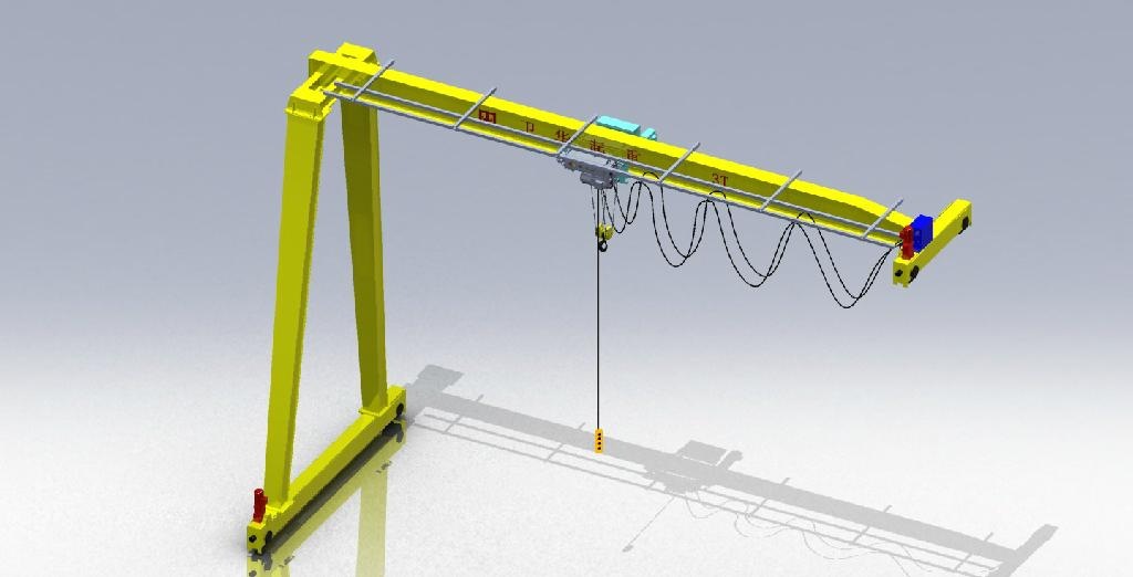 生产厂家欧式半龙门起重机 河南卫华
