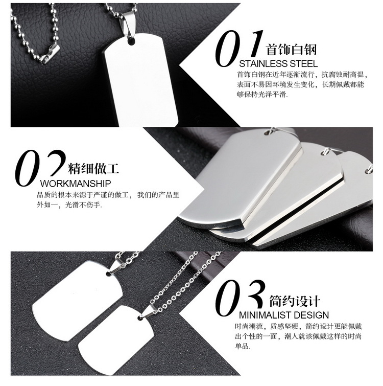 Titanium&Stainless Steel Fashion Geometric necklace(Large size 50 ) NHOP2721-Large-size-50-height-3