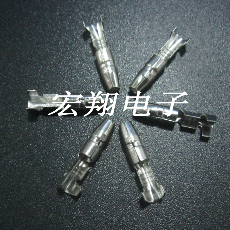 ∮3.5子弹头公母端子 空中对接 接线耳 接线鼻子 公端子  2000只