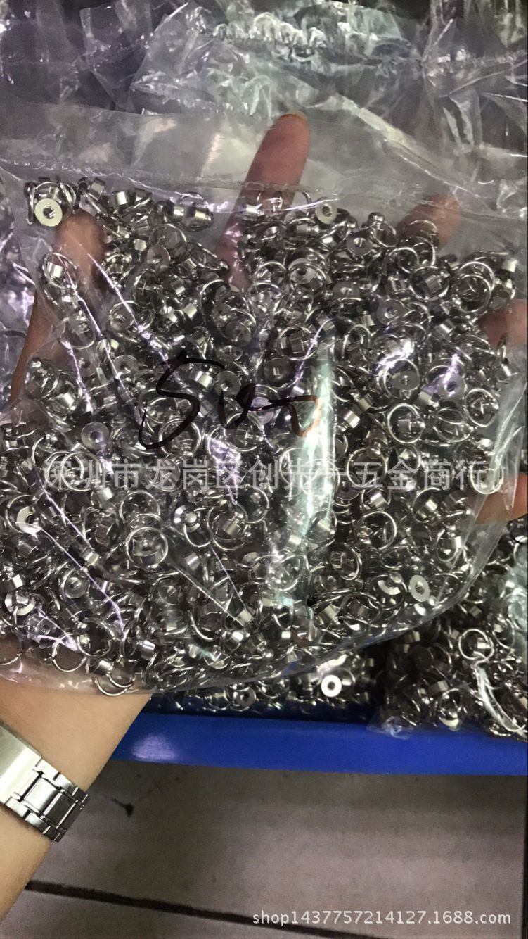 螺丝钉带圆圈小挂件 纯铜旋转和尚头 手机壳奶嘴钉手机壳五金配件