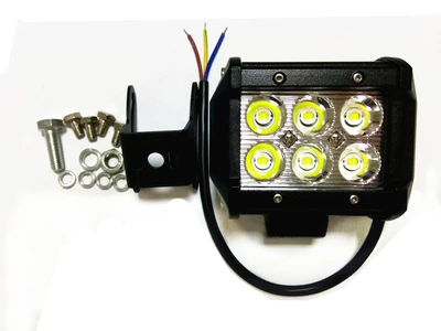 White yellow two-color LED strip spotlight car off-road vehicle modified anti-fog roof light turn warning light