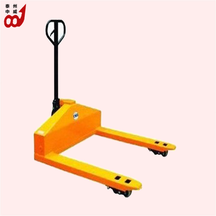 3吨槽钢加宽型液压手推车 宽叉腿手动托盘油压叉车  装缷搬运车