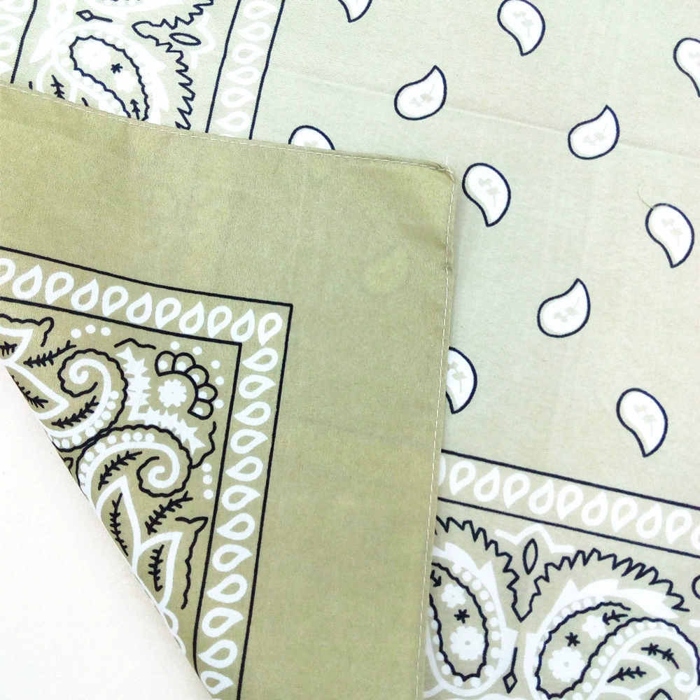 Headscarf, polyester 55 cm, paisley vortex print, one size (multi-color)