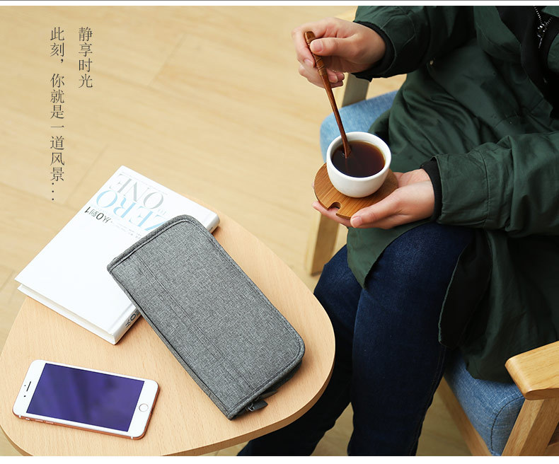 142g Weight 100pcs Quantity Nylon Material Solid Color Pattern Casual Style Simple Certificates Mobile Phone Change Storage Bag Wholesale Nihaojewelry 15