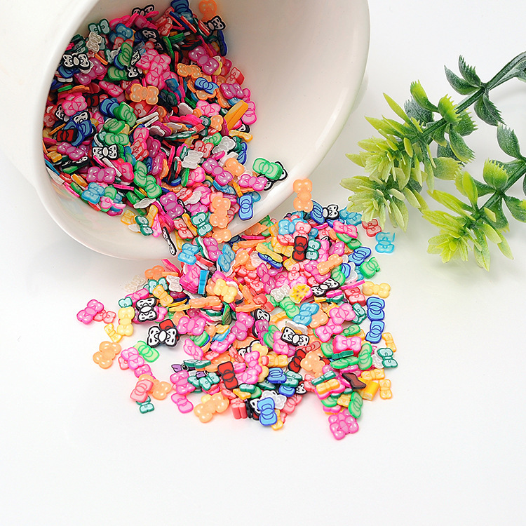 Wholesale soft pottery mixed DIY nail nail stickers mobile phone stickers soft pottery patch butterfly Smiley 10,001 pack