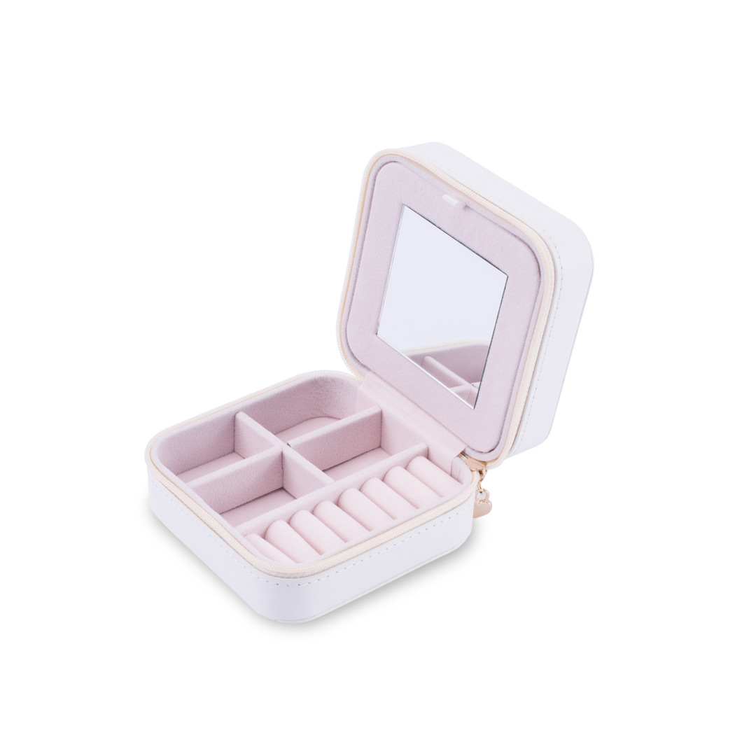 便携式公主旅行首饰包 戒指饰品盒 PU皮质迷你耳钉耳环收纳盒