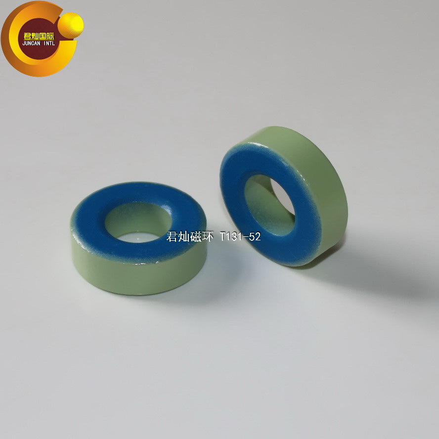 【君灿磁环磁芯】 T131-52 厂家直销 铁粉芯 蓝绿环