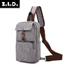 Water repellent chest bag one shoulder, multicoloured backpack on the belt, Korean style, wholesale