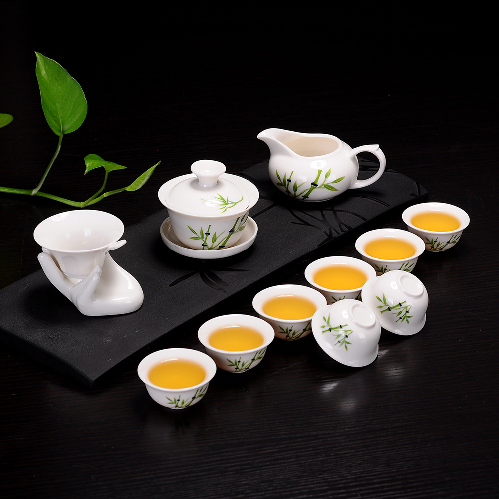 녹색 대나무 12 머리