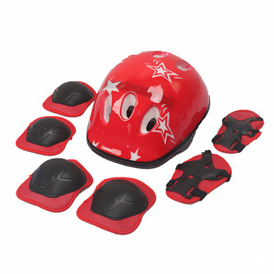 children Helmet protective clothing pulley the skating shoes protective clothing 7 sets Scooter protective clothing Six piece set On behalf of
