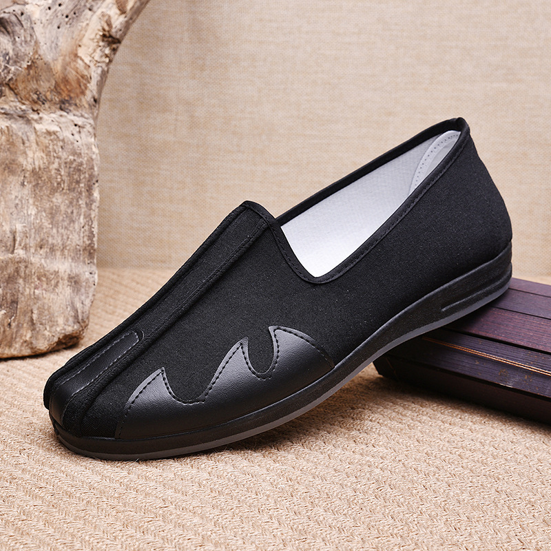 Tai chi kung fu shoes for men Beijing shoes retro hand sprinkling shoes comfortable monk traditional men's shoes