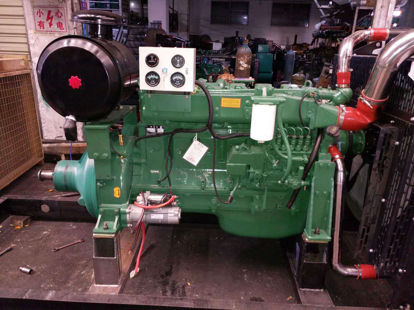 云南昆明玉动308KW离合器皮带轮式柴油机