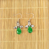 Fashionable earrings jade, city style, Birthday gift, wholesale