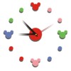 Cartoon Mickey's self -sticker clock creative children hanging clock quiet scan fashion clock art stereo clock supply