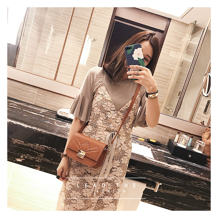 Korean version PUfashion bag (brown)NHPB0256-brown