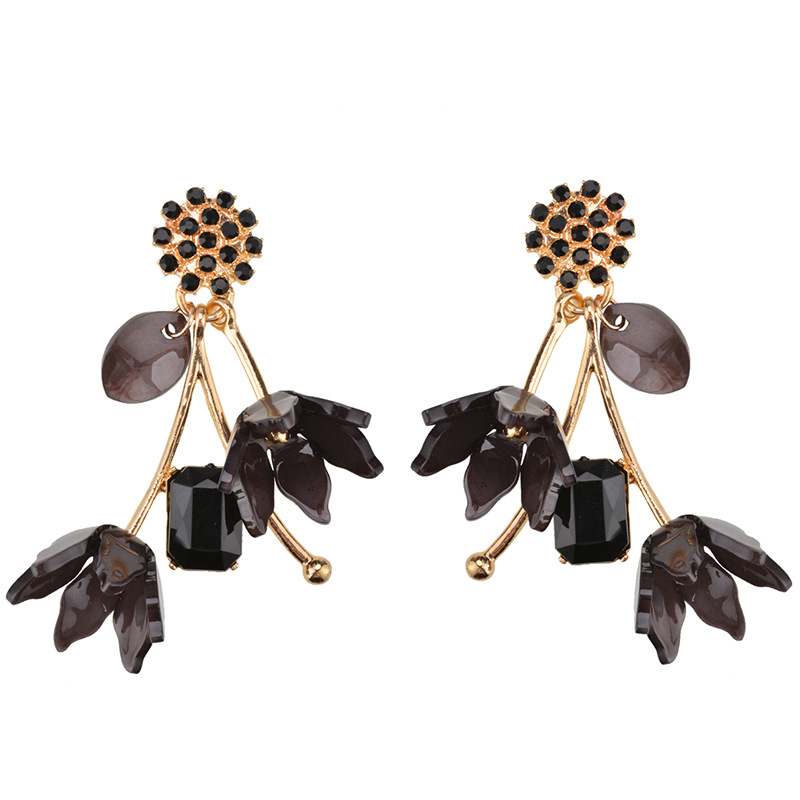 flowers Acrylicearring (creamy-white)NHWF2874-creamy-white