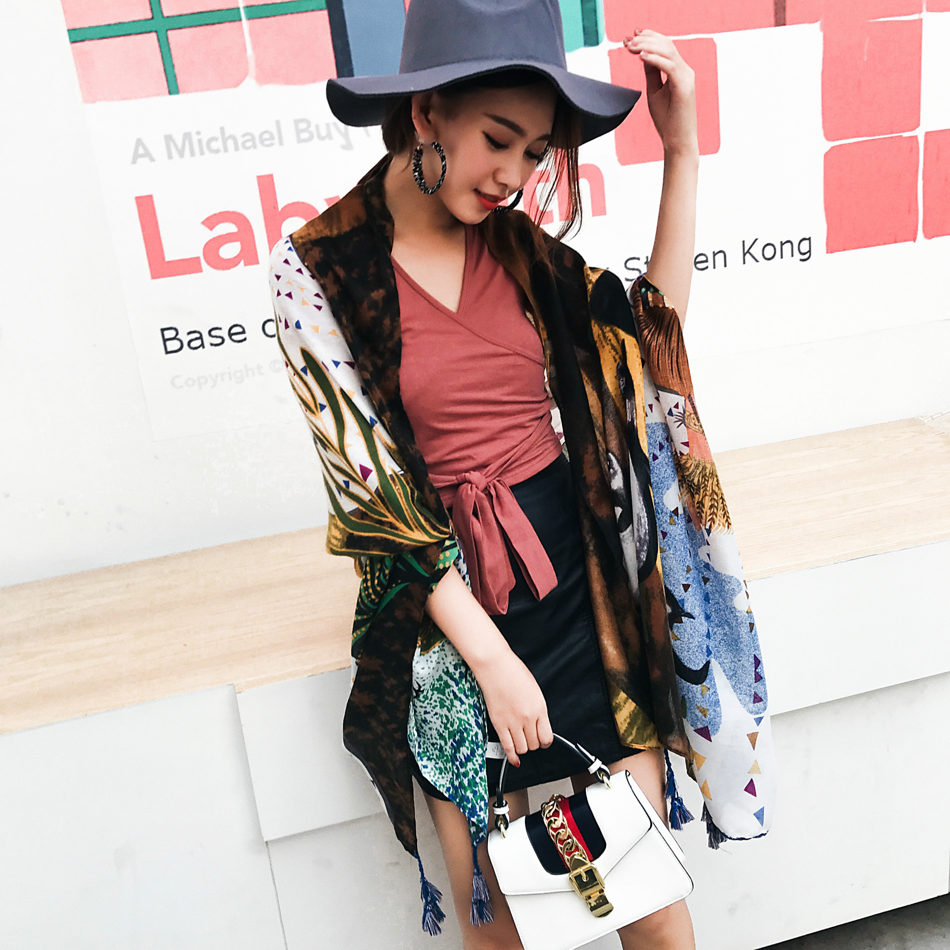 Cottonscarf (Model color)NHYC0634-Model color