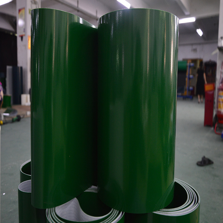 华擎工厂批量直销各种规格绿色PVC输送带传送带隔板裙边提升皮带