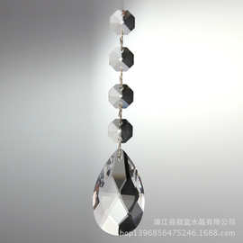 浦江水晶珠 水晶八角珠网形 水晶珠帘 灯饰吊坠 水晶门帘散珠批发