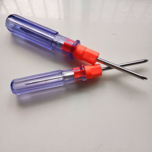 Manufacturer wholesale transparent dual-purpose screwdriver 3 inches 4 inches plum blossom screwdriver crystal transparent dual-purpose Phillips screwdriver