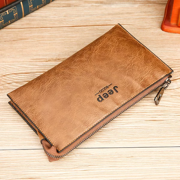 Cross-Border Jeep Buluo New Korean Style Men's Clutch Bag Casual Long Zipper Men's Wallet Wholesale